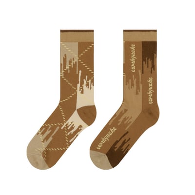 設計感中性潮流 男襪韓版中筒襪  734