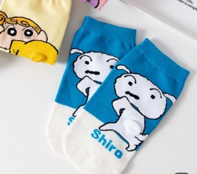 小狗卡通襪子 可愛日系棉質船襪  874