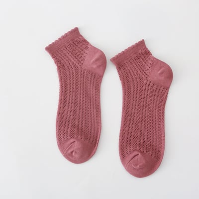 日系鏤空透氣短襪   755