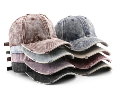 日系復古 破洞做舊 純色 鴨舌帽 棒球帽 戶外 出行 防曬 遮陽帽 百搭 潮流 n600372