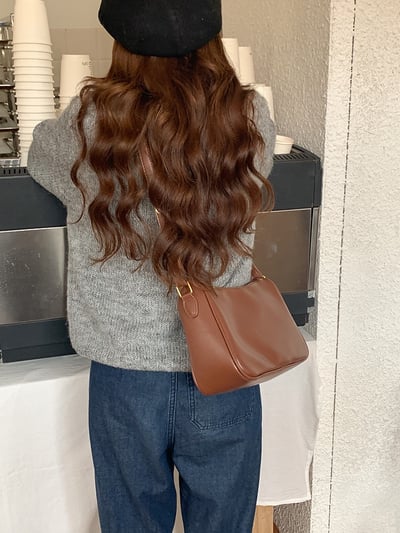 高級感 時尚百搭軟斜挎包 簡約質感 5124