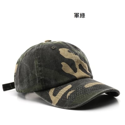 美式水洗棉迷彩棒球帽｜男女通用戶外防曬鴨舌帽・復古登山遮陽帽2