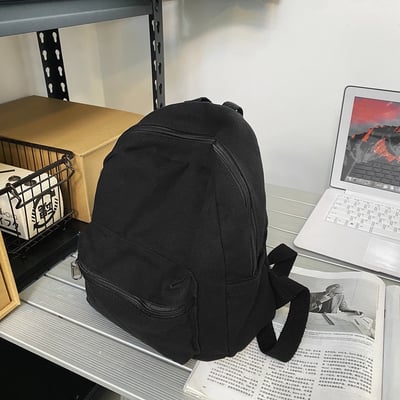 中性 ins 旅行水洗帆布 小背包 雙肩包 5466