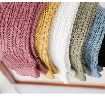 日系鏤空透氣短襪   758