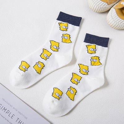 卡通韓版 可愛中筒襪子 男女款ins潮襪   947