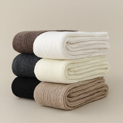 (冬襪) 秋冬小腿襪 加絨加厚保暖長筒襪  n1064