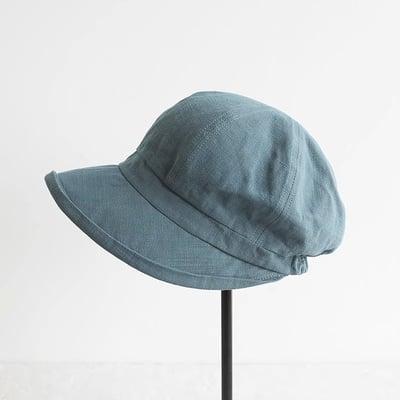 韓系文青素色漁夫帽 大帽簷遮陽帽 防曬顯小臉 百搭棉麻感 女生盆帽 n2650179