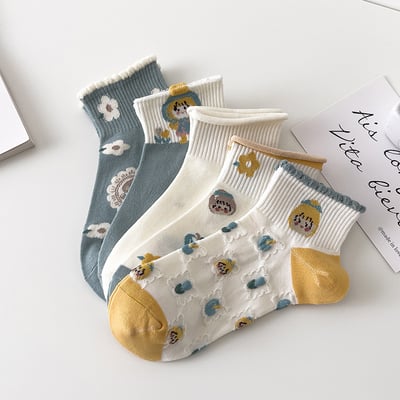 荷葉邊襪  短襪淺口春夏季ins潮 夏天船襪  451