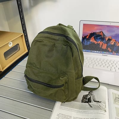 中性 ins 旅行水洗帆布 小背包 雙肩包 5467