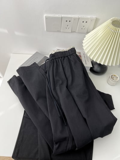 韓系花苞腰闊腿褲 3013