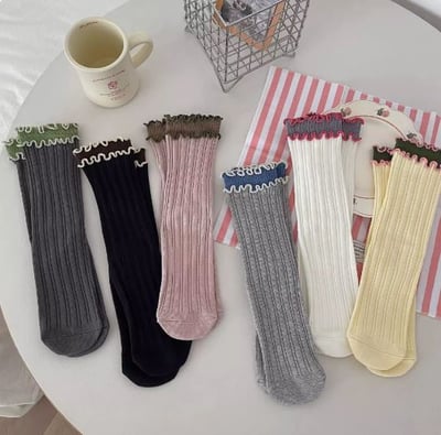 花邊ins潮日系中筒襪  762