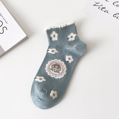 荷葉邊襪  短襪淺口春夏季ins潮 夏天船襪  458