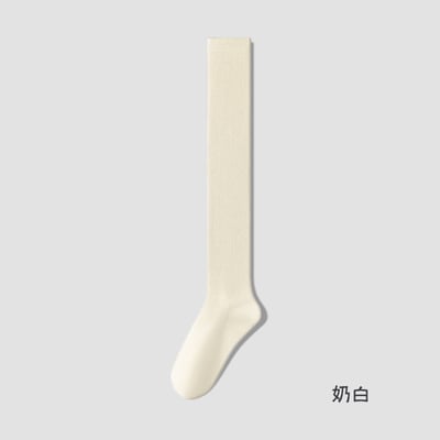 堆堆襪薄款 純棉小腿襪 芭蕾風豎條紋 顯瘦長筒襪   638