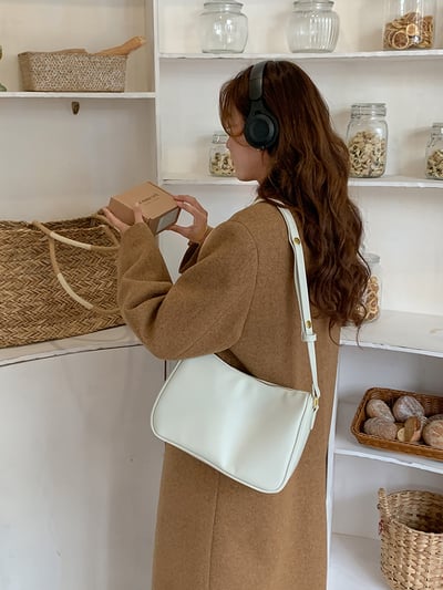 高級感 時尚百搭軟斜挎包 簡約質感 5123