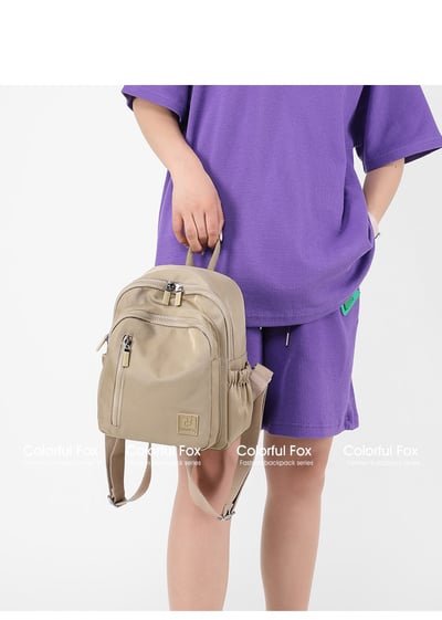 尼龍防潑水 輕便雙肩包 原宿風 6021