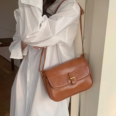 斜挎包 新款復古小方包 小眾腋下包 5222