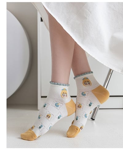 荷葉邊襪  短襪淺口春夏季ins潮 夏天船襪  456