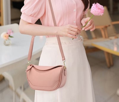 時尚單肩包 百搭軟皮女包 斜挎包 5211