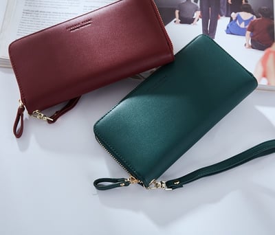 女士錢包 長款錢夾 拉鏈長皮夾  n5653