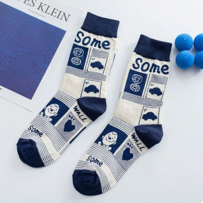 水果小動物可愛棉襪中筒襪077