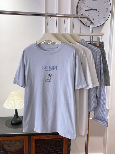 短袖T恤 女夏季寬鬆輕薄透氣 慵懶風減齡上衣 百搭 休閒 時尚 氣質 潮流 女裝 n600048