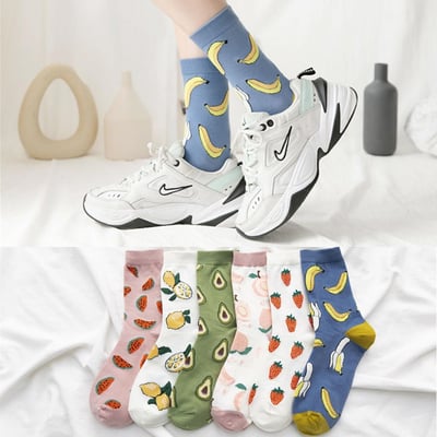 水果系列 中筒襪 日系女士棉襪091