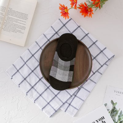 格紋防滑淺口襪  193