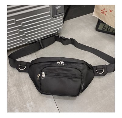 胸包/腰包 日系學生挎包 (黑色不帶鏈條)  5556