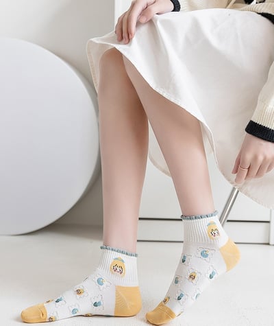 荷葉邊襪  短襪淺口春夏季ins潮 夏天船襪  454