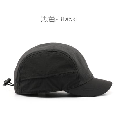 日系個性短檐速乾棒球帽 純色百搭 防曬遮陽鴨舌帽 戶外 出遊 運動 休閒 四季 潮帽 n600327