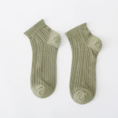 日系鏤空透氣短襪   756