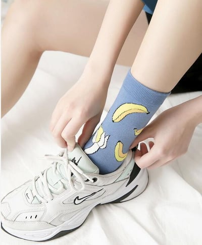 水果系列 中筒襪 日系女士棉襪098