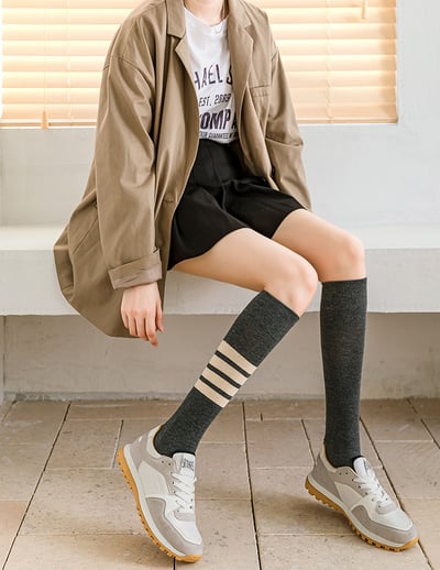 街頭潮襪不對稱小腿襪 181