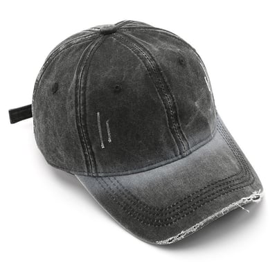 日系復古棒球帽 水洗做舊磨破漸變 帽子戶外 防曬遮陽鴨舌帽 百搭街頭潮流 n600361