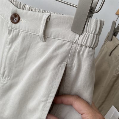 棉寬鬆休閒褲 高腰顯瘦 百搭闊腿九分褲 春秋款 休閒 時尚 潮流 女褲 百搭 舒適n600136