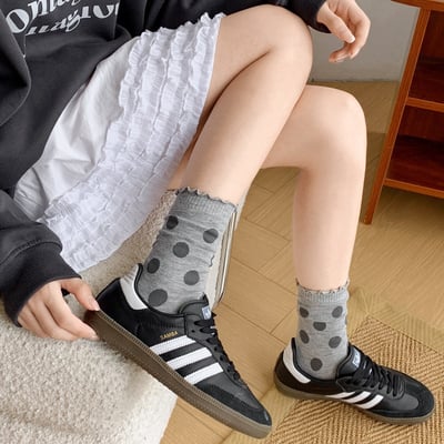 卷邊大波點日系堆堆襪 131