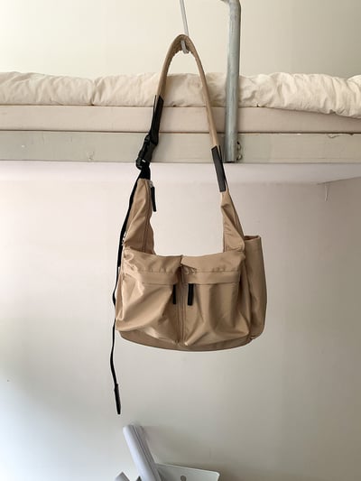 韓版休閒尼龍 大容量時尚斜挎包 百搭單肩包 6046