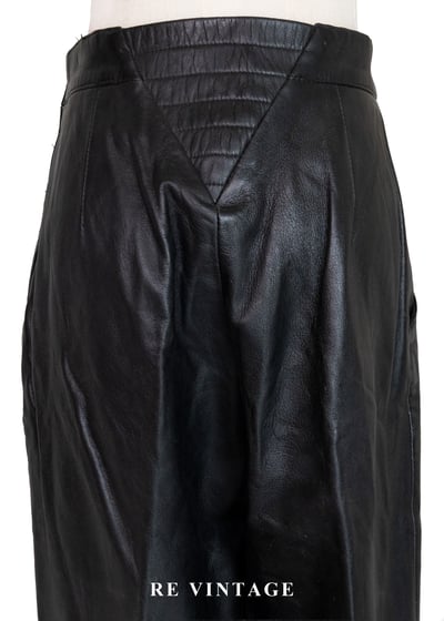 質感單品 - 中古紳士帥氣皮革長褲（27"）10