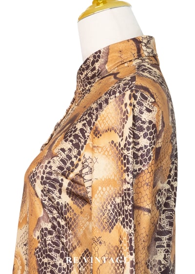 冷豔危險感蟒蛇紋上衣8