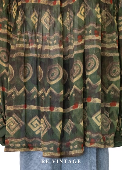 波希米雅公主狂放幾何圖騰上衣4