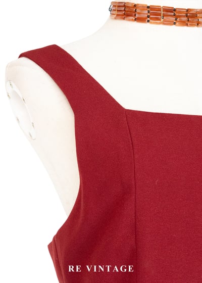 Lipstick 方領優雅剪裁長洋裝5