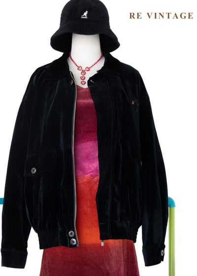 質感單品 - 直紋燈芯絨低調光澤夾克外套1