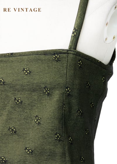 墨綠黃光森林裡的微光私語細肩帶背心9