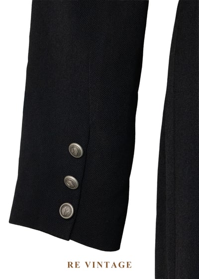 黑曜石影女王西裝式長洋裝14