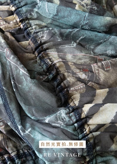 牛仔斑馬紋迷霧網紗迷你洋裝/長版上衣14