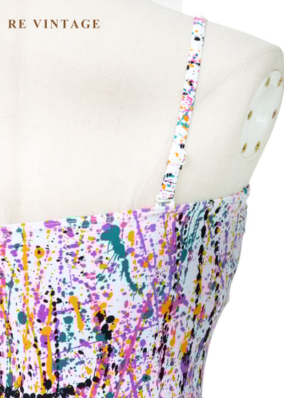 瘋狂潑彩藝術細肩帶背心10