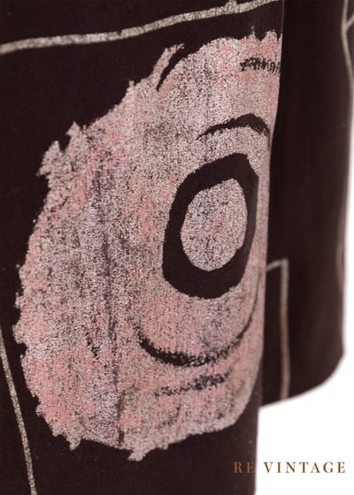 芋頭巧克力色幾何圖形中長裙（27"）11