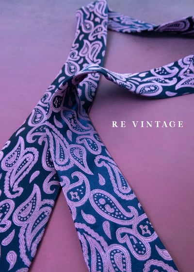 深海裡的紫色流雲蟲佩斯利領帶6