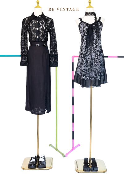 My love愛心發射黑系長裙（27"）2