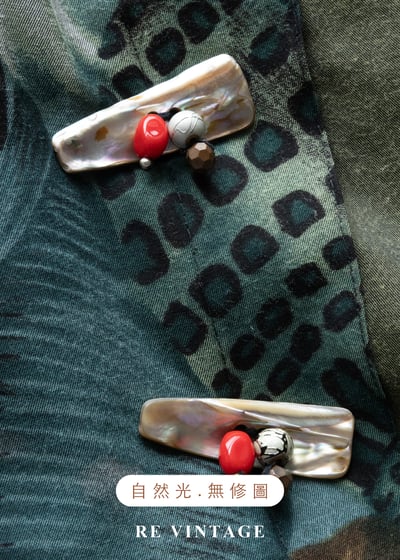 森林中的密談 - 藝術拼接衫落肩上衣13